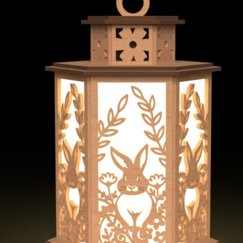 Intra απο ξύλο plywood Χρώμα wenge 3mm-4mm πάχος - Πασχαλινό φανάρι Δίασταση 30x20 cm INTRAFABR-114738303 - Image 6