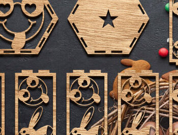 Intra απο ξύλο plywood Χρώμα wenge 3mm-4mm πάχος - Πασχαλινό Φανάρι Δίασταση 15x15 cm INTRAFABR-114863928 - Image 1