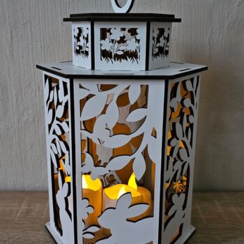 Intra απο ξύλο plywood Χρώμα wenge 3mm-4mm πάχος - Πασχαλινό Φανάρι | κοπής με λέιζερ | Bu Δίασταση 4x4 cm INTRAFABR-114863940 - Image 7