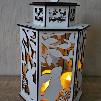 Intra απο ξύλο plywood Χρώμα wenge 3mm-4mm πάχος - Πασχαλινό Φανάρι | κοπής με λέιζερ | Bu Δίασταση 4x4 cm INTRAFABR-114863940 - Image 8