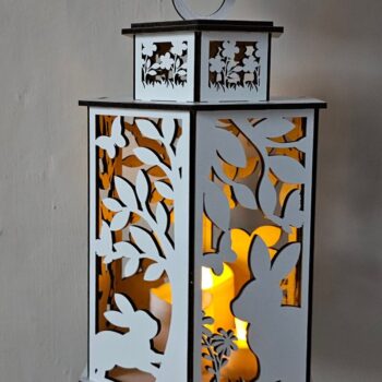 Intra απο ξύλο plywood Χρώμα wenge 3mm-4mm πάχος - Πασχαλινό Φανάρι | κοπής με λέιζερ | Bu Δίασταση 4x4 cm INTRAFABR-114863940 - Image 9