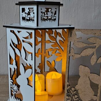 Intra απο ξύλο plywood Χρώμα wenge 3mm-4mm πάχος - Πασχαλινό Φανάρι | κοπής με λέιζερ | Bu Δίασταση 4x4 cm INTRAFABR-114863940 - Image 10