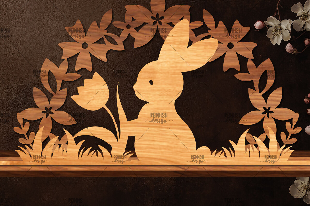 Intra απο ξύλο plywood  Χρώμα wenge 3mm-4mm πάχος - Πασχαλινή βάση κοπής με λέιζερ Δίασταση 15x15 cm INTRAFABR-73109930