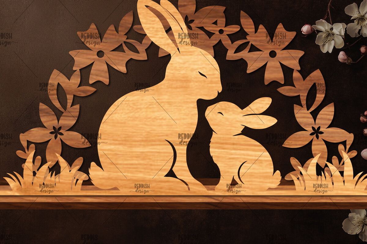 Intra απο ξύλο plywood  Χρώμα wenge 3mm-4mm πάχος - Πασχαλινή βάση κοπής με λέιζερ Δίασταση 15x15 cm INTRAFABR-117252310