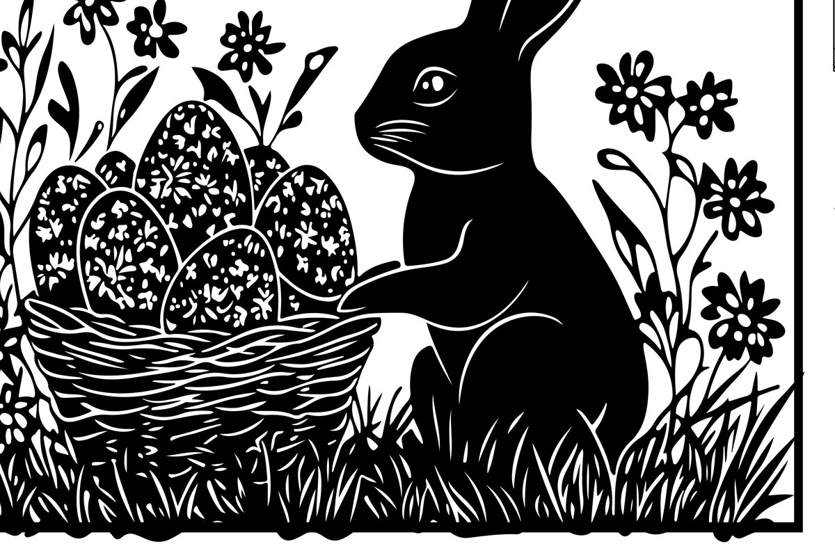 Intra απο ξύλο plywood  Χρώμα wenge 3mm-4mm πάχος - Συλλογή διάνυσμα πασχαλινής περικοπής με λέιζερ Δίασταση 3x3 cm INTRAFABR-117276197