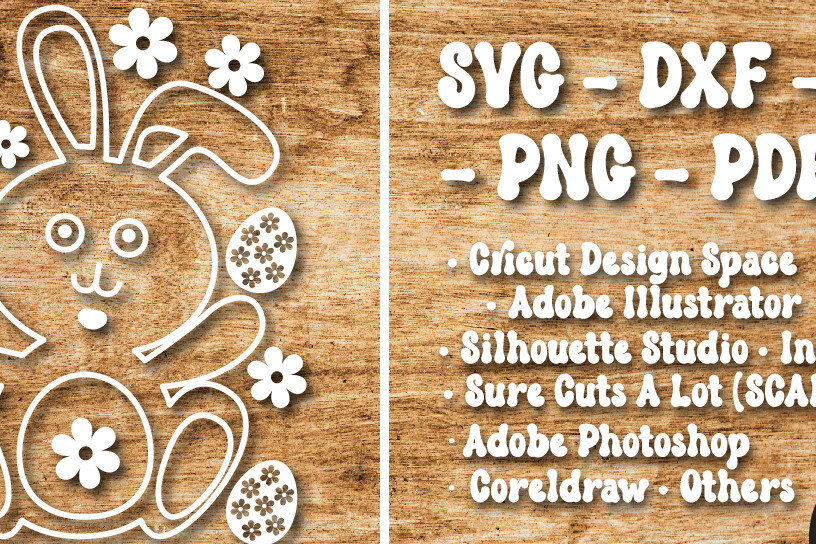 Intra απο ξύλο plywood  Χρώμα wenge 3mm-4mm πάχος - Πασχαλινό σχέδιο λέιζερ/χαρτί κοπής Δίασταση 15x15 cm INTRAFABR-43516202