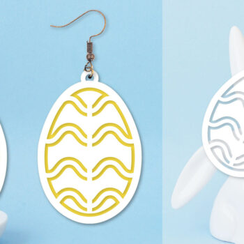 Intra απο ξύλο plywood  Χρώμα wenge 3mm-4mm πάχος - Πασχαλινά σκουλαρίκια Πακέτα Δίασταση 3x3 cm INTRAFABR-112681835 - Image 7