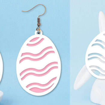 Intra απο ξύλο plywood  Χρώμα wenge 3mm-4mm πάχος - Πασχαλινά σκουλαρίκια Πακέτα Δίασταση 3x3 cm INTRAFABR-112681835 - Image 8