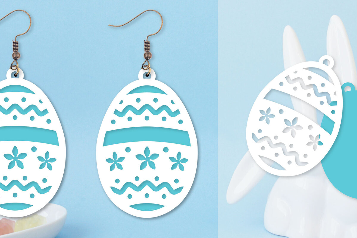 Intra απο ξύλο plywood  Χρώμα wenge 3mm-4mm πάχος - Πασχαλινά σκουλαρίκια I Πασχαλινό αυγό Δίασταση 3x3 cm INTRAFABR-91430405