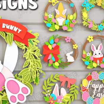 Intra απο ξύλο plywood  Χρώμα wenge 3mm-4mm πάχος - Πασχαλινή δέσμη στεφάνι |Διακόσμηση τοίχου Δίασταση 15x15 cm INTRAFABR-96811794 - Image 1