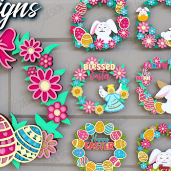 Intra απο ξύλο plywood  Χρώμα wenge 3mm-4mm πάχος - Πασχαλινή δέσμη στεφάνι |Διακόσμηση τοίχου Δίασταση 15x15 cm INTRAFABR-96811822 - Image 1