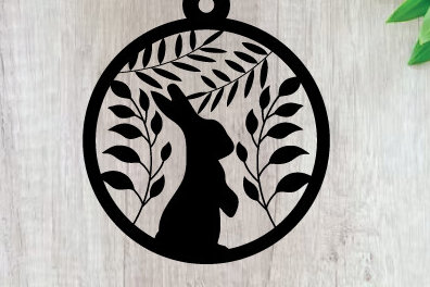 Intra απο ξύλο plywood  Χρώμα wenge 3mm-4mm πάχος - Πασχαλινή Τέχνη Τοίχου Κοπής με Λέιζερ Δίασταση 40x50 cm INTRAFABR-67606201