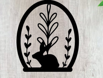 Intra απο ξύλο plywood  Χρώμα wenge 3mm-4mm πάχος - Πασχαλινή Τέχνη Τοίχου Κοπής με Λέιζερ Δίασταση 40x50 cm INTRAFABR-94325211 - Image 1