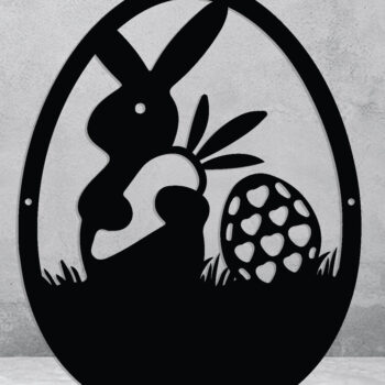 Intra απο ξύλο plywood  Χρώμα wenge 3mm-4mm πάχος - Πασχαλινή τέχνη τοίχου, κοπής με λέιζερ Δίασταση 40x50 cm INTRAFABR-94325692 - Image 3