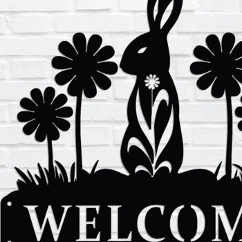 Intra απο ξύλο plywood  Χρώμα wenge 3mm-4mm πάχος - Πασχαλινό ό σημάδι καλωσορίσματος, file Δίασταση 40x50 cm INTRAFABR-5615022 - Image 1