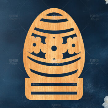 Intra απο ξύλο plywood  Χρώμα wenge 3mm-4mm πάχος - Πασχαλινό κλιπ χρημάτων Δίασταση 15x15 cm INTRAFABR-77937220 - Image 1