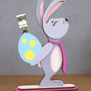 Intra απο ξύλο plywood  Χρώμα wenge 3mm-4mm πάχος - Πασχαλινός Χρηματοφύλακας | Ευχετήρια κάρτα |CNC Δίασταση 15x15 cm INTRAFABR-89708133