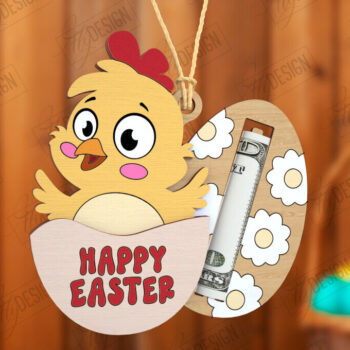 Intra απο ξύλο plywood  Χρώμα wenge 3mm-4mm πάχος - Πασχαλινός Χρηματοφύλακας | Ευχετήριες κάρτες Δίασταση 15x15 cm INTRAFABR-89850653 - Image 1