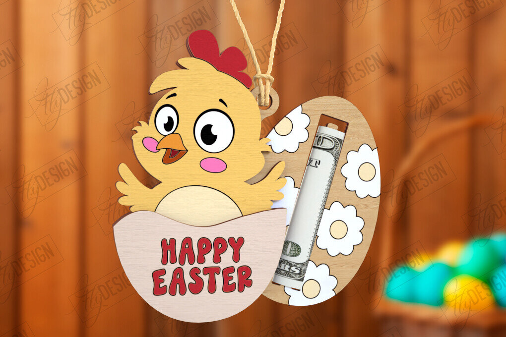 Intra απο ξύλο plywood  Χρώμα wenge 3mm-4mm πάχος - Πασχαλινός Χρηματοφύλακας | Ευχετήριες κάρτες Δίασταση 15x15 cm INTRAFABR-89850653