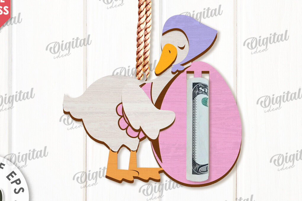 Intra απο ξύλο plywood  Χρώμα wenge 3mm-4mm πάχος - Πασχαλινή θήκη χρημάτων με λέιζερ Δίασταση 15x15 cm INTRAFABR-95790923