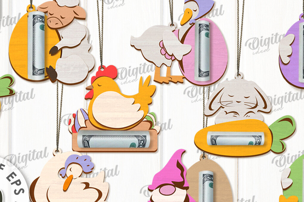 Intra απο ξύλο plywood  Χρώμα wenge 3mm-4mm πάχος - Πασχαλινοί κάτοχοι χρημάτων Δέσμη κοπής με λέιζερ Δίασταση 15x15 cm INTRAFABR-76077402