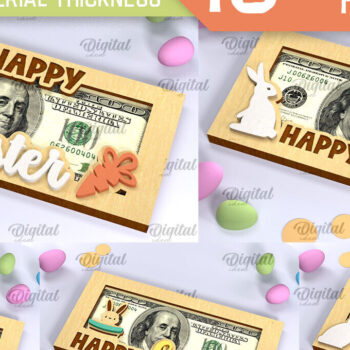 Intra απο ξύλο plywood  Χρώμα wenge 3mm-4mm πάχος - Πασχαλινοί κάτοχοι χρημάτων Δέσμη κοπής με λέιζερ Δίασταση 15x15 cm INTRAFABR-76076043 - Image 1