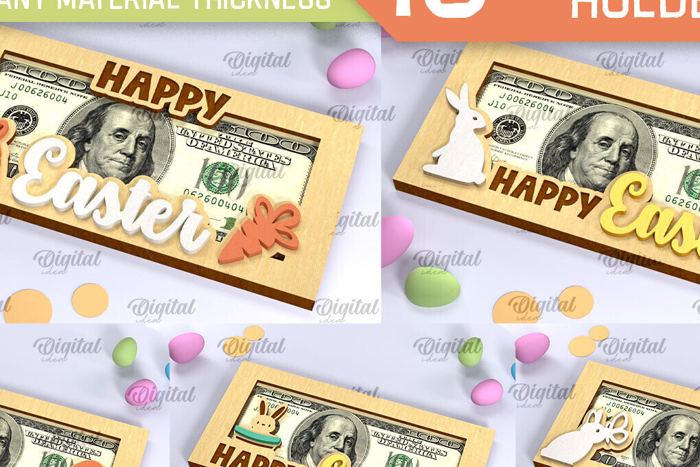 Intra απο ξύλο plywood  Χρώμα wenge 3mm-4mm πάχος - Πασχαλινοί κάτοχοι χρημάτων Δέσμη κοπής με λέιζερ Δίασταση 15x15 cm INTRAFABR-76076043