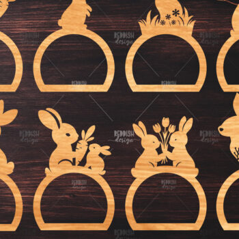 Intra απο ξύλο plywood Χρώμα wenge 3mm-4mm πάχος - Πασχαλινοθήκες χαρτοπετσέτας κοπής με λέιζερ Δίασταση 15x15 cm INTRAFABR-90090361 - Image 1