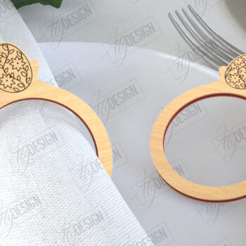 Intra απο ξύλο plywood  Χρώμα wenge 3mm-4mm πάχος - Δαχτυλίδια Πασχαλινής Χαρτοπετσέτας | Διακοπές Δίασταση 15x15 cm INTRAFABR-90090384 - Image 4