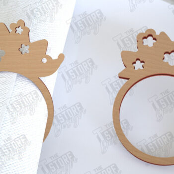 Intra απο ξύλο plywood  Χρώμα wenge 3mm-4mm πάχος - Δαχτυλίδια Πασχαλινής Χαρτοπετσέτας | Διακοπές Δίασταση 15x15 cm INTRAFABR-90090319 - Image 3