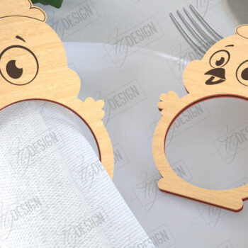 Intra απο ξύλο plywood  Χρώμα wenge 3mm-4mm πάχος - Πασχαλινά δαχτυλίδια χαρτοπετσέτας | Εορταστικό δείπνο Δίασταση 15x15 cm INTRAFABR-118026079 - Image 1