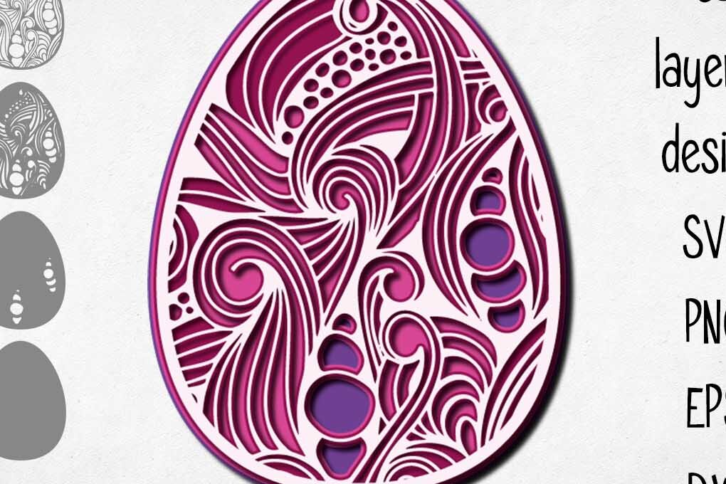 Intra απο ξύλο plywood  Χρώμα wenge 3mm-4mm πάχος - Πασχαλινό στολίδι - 3D Layered Δίασταση 6x6 cm INTRAFABR-118026592