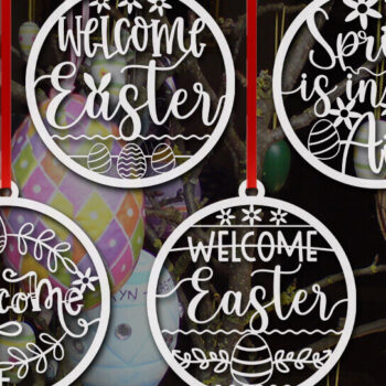 Intra απο ξύλο plywood  Χρώμα wenge 3mm-4mm πάχος - Πασχαλινό Στολίδι Λαγουδάκι Ετικέτες Lasercut Δίασταση 6x6 cm INTRAFABR-118026628 - Image 1