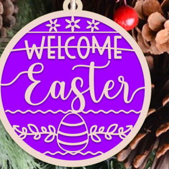 Intra απο ξύλο plywood  Χρώμα wenge 3mm-4mm πάχος - Πασχαλινό Στολίδι Λαγουδάκι Ετικέτες Lasercut Δίασταση 6x6 cm INTRAFABR-118026628 - Image 4