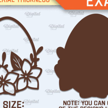 Intra απο ξύλο plywood Χρώμα wenge 3mm-4mm πάχος - Πασχαλινό στολίδι . Αυγό Δίασταση 6x6 cm INTRAFABR-90818635 - Image 2