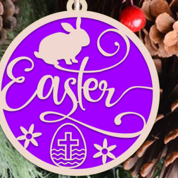 Intra απο ξύλο plywood Χρώμα wenge 3mm-4mm πάχος - Πασχαλινό Στολίδι file Bundle Δίασταση 6x6 cm INTRAFABR-120420819 - Image 7