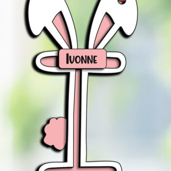 Intra απο ξύλο plywood  Χρώμα wenge 3mm-4mm πάχος - Πασχαλινό Στολίδι Λέιζερ Γράμμα Ι Καλάθι Δίασταση 6x6 cm INTRAFABR-120420834 - Image 2