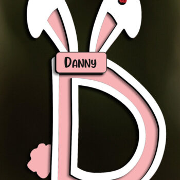 Intra απο ξύλο plywood Χρώμα wenge 3mm-4mm πάχος - Πασχαλινό στολίδι Letter D Καλάθι λέιζερ Δίασταση 6x6 cm INTRAFABR-120420805 - Image 3