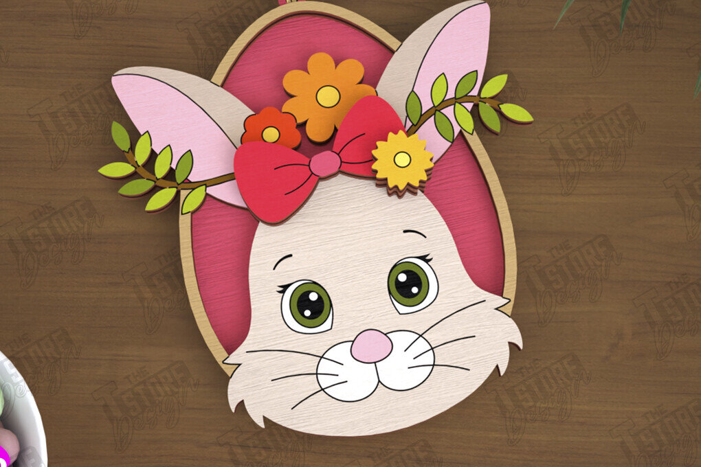 Intra απο ξύλο plywood  Χρώμα wenge 3mm-4mm πάχος - Πασχαλινά Στολίδια | Πασχαλινή κρεμαστή διακόσμηση Δίασταση 6x6 cm INTRAFABR-120421224