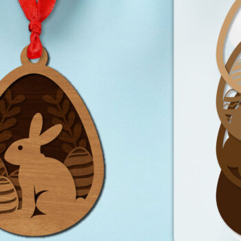 Intra απο ξύλο plywood Χρώμα wenge 3mm-4mm πάχος - Πασχαλινά στολίδια με στρώσεις Lasercut ΔΕΜΑ Δίασταση 6x6 cm INTRAFABR-99641314 - Image 4