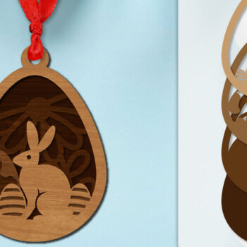 Intra απο ξύλο plywood Χρώμα wenge 3mm-4mm πάχος - Πασχαλινά στολίδια με στρώσεις Lasercut ΔΕΜΑ Δίασταση 6x6 cm INTRAFABR-99641314 - Image 6