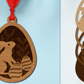 Intra απο ξύλο plywood Χρώμα wenge 3mm-4mm πάχος - Πασχαλινά στολίδια με στρώσεις Lasercut ΔΕΜΑ Δίασταση 6x6 cm INTRAFABR-99641314 - Image 8