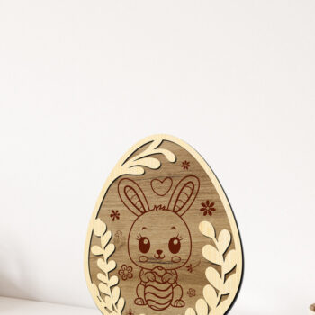 Intra απο ξύλο plywood  Χρώμα wenge 3mm-4mm πάχος - EASTER Paint Kit ΠΑΚΕΤΟ ΣΕΤ 9 τεμαχίων Δίασταση 5x6 cm INTRAFABR-107009050 - Image 2