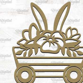 Intra απο ξύλο plywood  Χρώμα wenge 3mm-4mm πάχος - Πασχαλινό χαρτί κοπής. Πασχαλινή διακόσμηση με λέιζερ Δίασταση 15x15 cm INTRAFABR-96745441 - Image 1