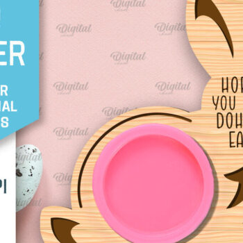 Intra απο ξύλο plywood  Χρώμα wenge 3mm-4mm πάχος - Πασχαλινό παιχνίδι Doh Holder Δίασταση 15x15 cm INTRAFABR-123823858 - Image 1