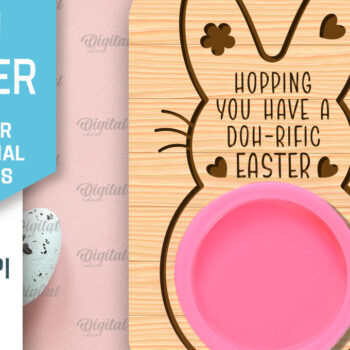 Intra απο ξύλο plywood  Χρώμα wenge 3mm-4mm πάχος - Πασχαλινό παιχνίδι Doh Holder Δίασταση 15x15 cm INTRAFABR-123773612 - Image 1