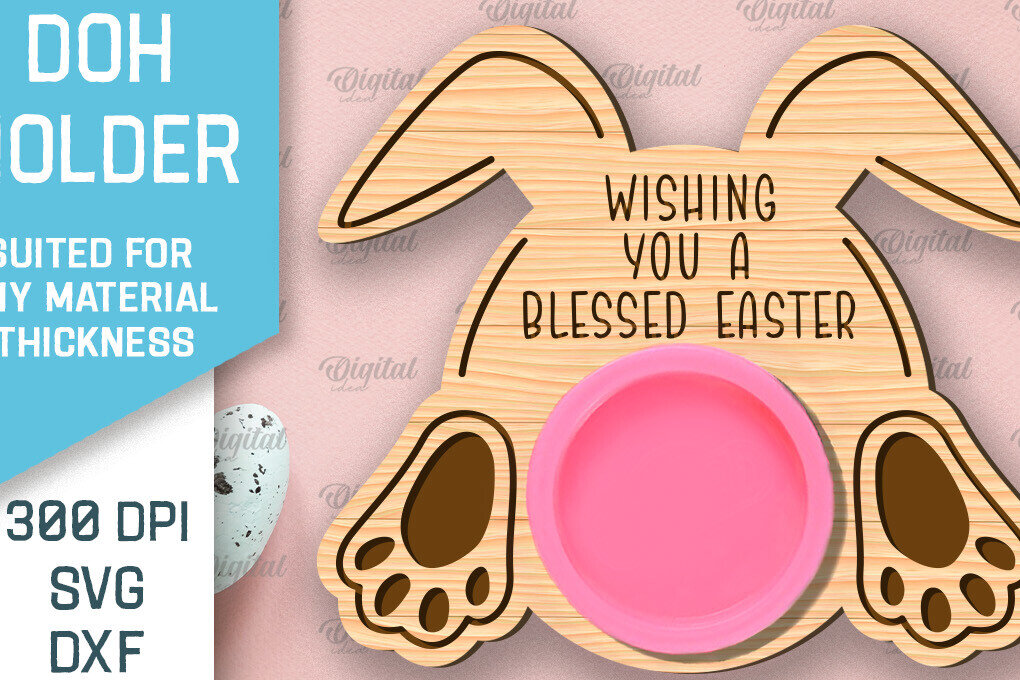 Intra απο ξύλο plywood  Χρώμα wenge 3mm-4mm πάχος - Πασχαλινό παιχνίδι Doh Holder Δίασταση 15x15 cm INTRAFABR-123823827