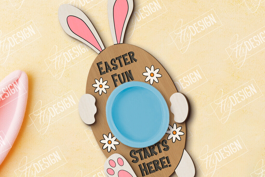 Intra απο ξύλο plywood  Χρώμα wenge 3mm-4mm πάχος - Δωροκάρτα Πασχαλινής Ζύμης | CNC Δίασταση 15x15 cm INTRAFABR-97801204