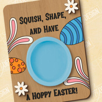 Intra απο ξύλο plywood  Χρώμα wenge 3mm-4mm πάχος - Δωροκάρτα Πασχαλινής Ζύμης | CNC Δίασταση 15x15 cm INTRAFABR-97801213 - Image 1