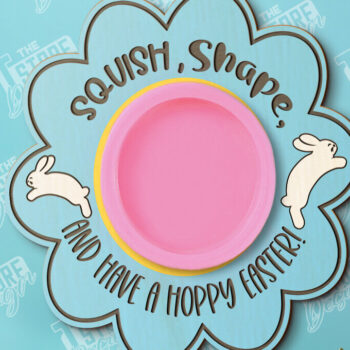 Intra απο ξύλο plywood  Χρώμα wenge 3mm-4mm πάχος - Δωροκάρτα Πασχαλινής Ζύμης | CNC Δίασταση 15x15 cm INTRAFABR-26354297 - Image 1